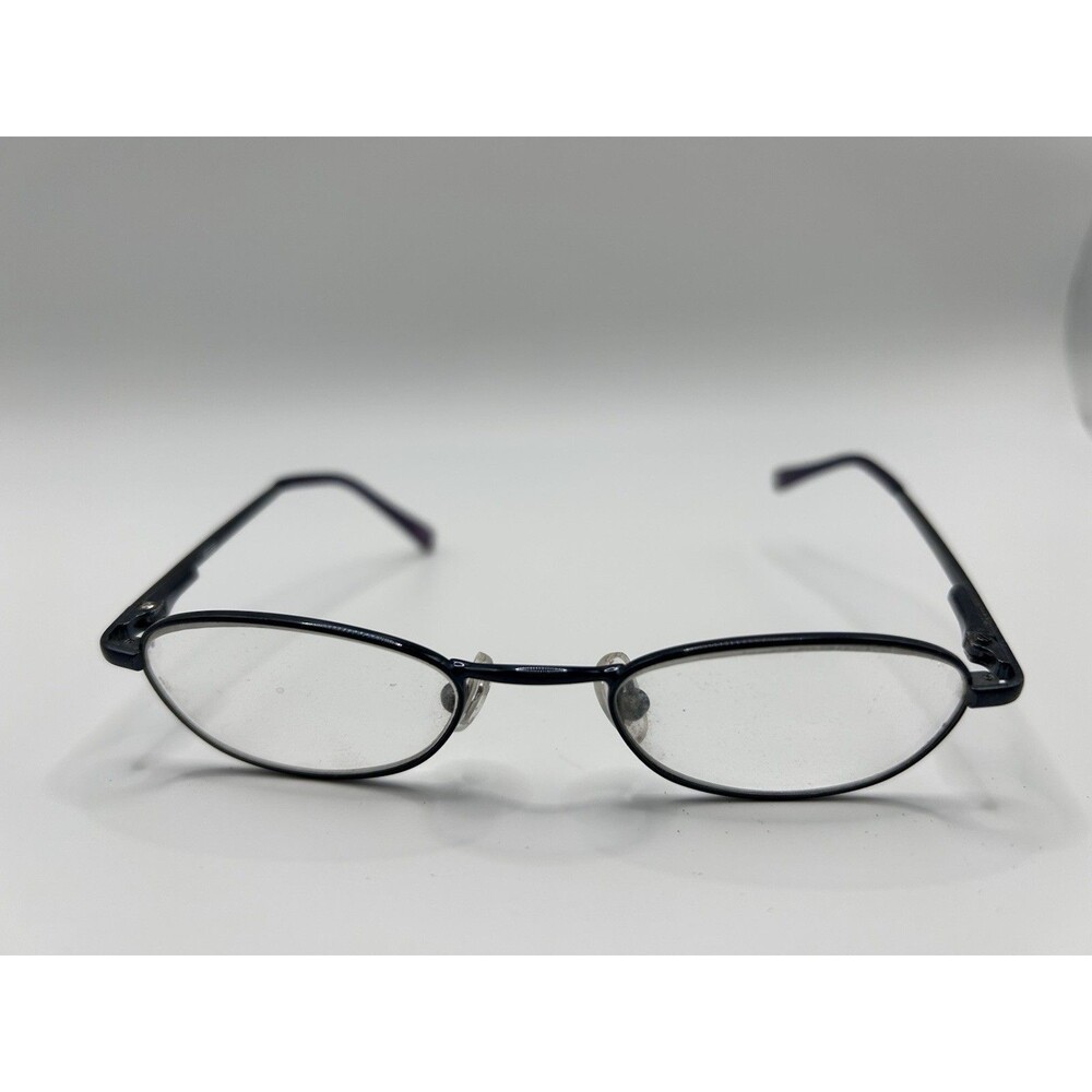 Nintendo Eyeglasses Frames Blue Oval Metal Kids Glasses Adjustable Nose Pads